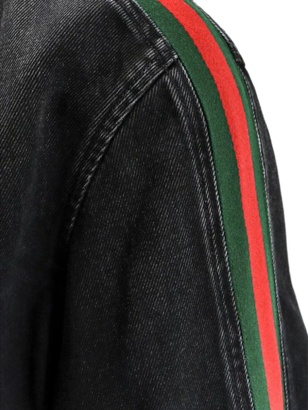 Gucci Denim Jacket With Web Detail Tag Size 52 Men